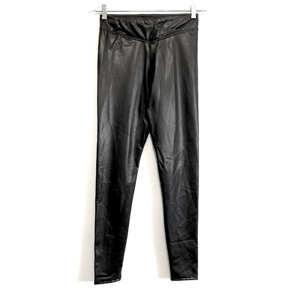 Rue21 Black Faux Leather Skinny Pants